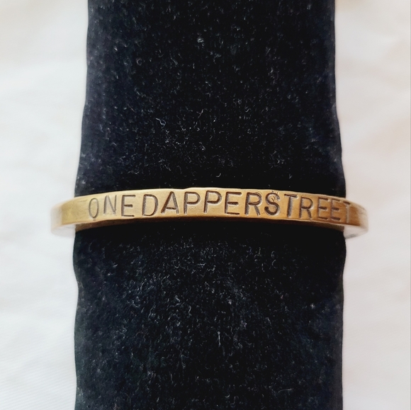 Giles & Brother Le Beau Edgy Railroad Brass Spike Cuff Rare "limited Edition" - Picture 3 of 6